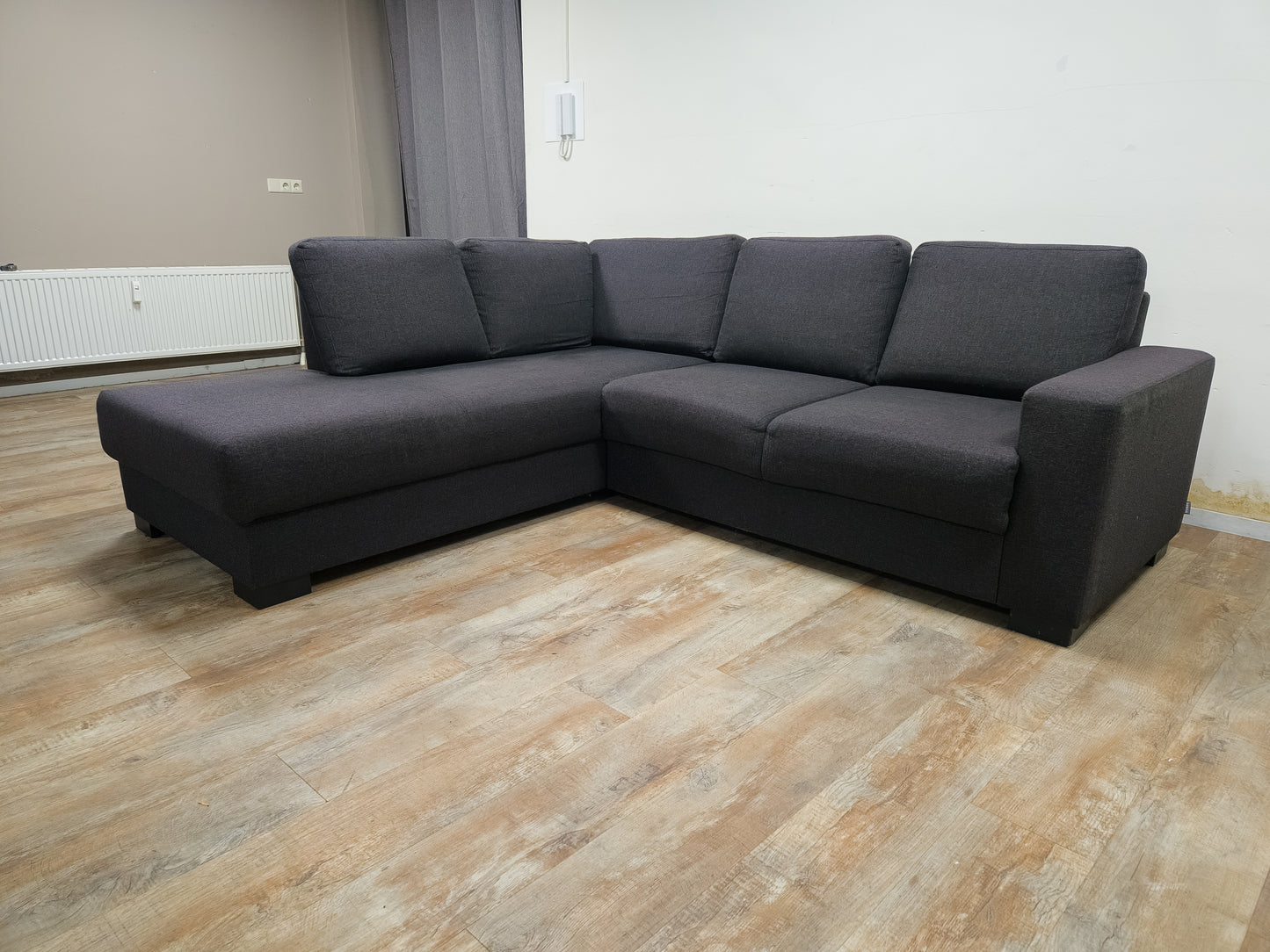 Zeer Mooi Antraciet Hoekbank - BanxteL - 2dehandse Bankstellen