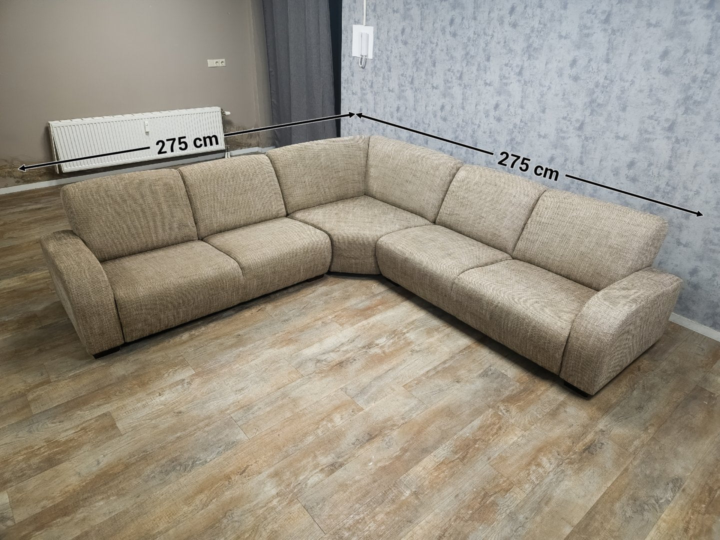 Mooi Groot Beige Hoekbank - BanxteL - 2dehandse Bankstellen