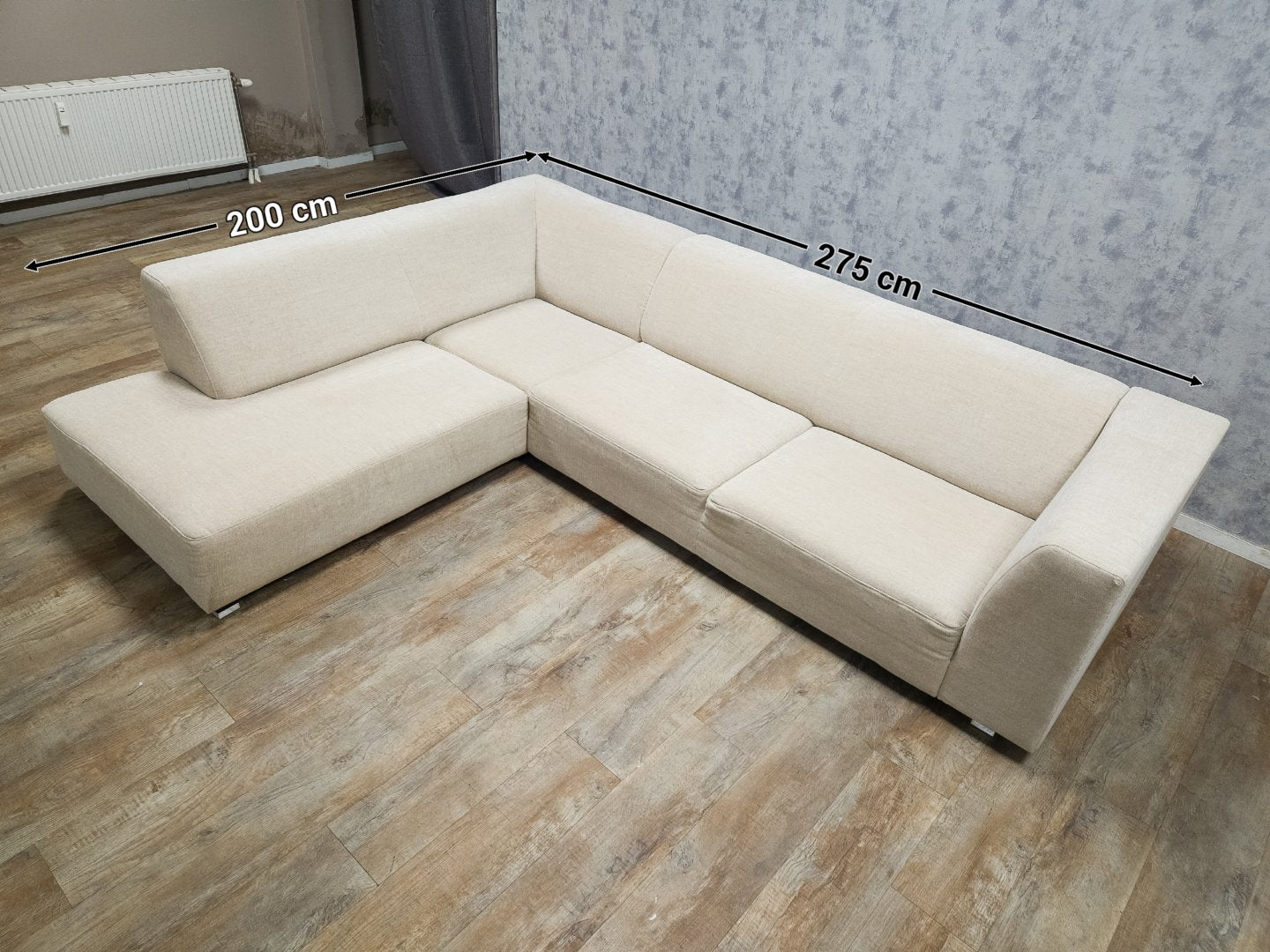 Zeer Mooi Beige Hoekbank