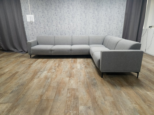 Zeer Mooi Groot Grijs Hoekbank - BanxteL - 2dehandse Bankstellen