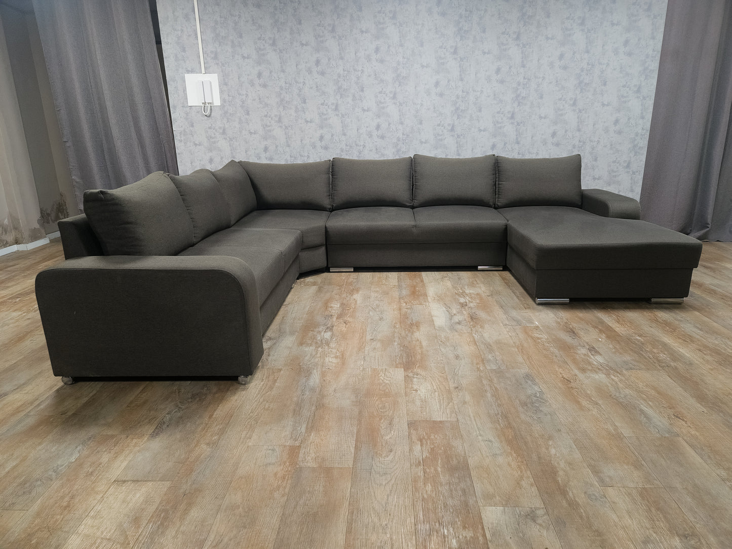 Nog Nieuwe Antraciet U Bankstel - BanxteL - 2dehandse Bankstellen