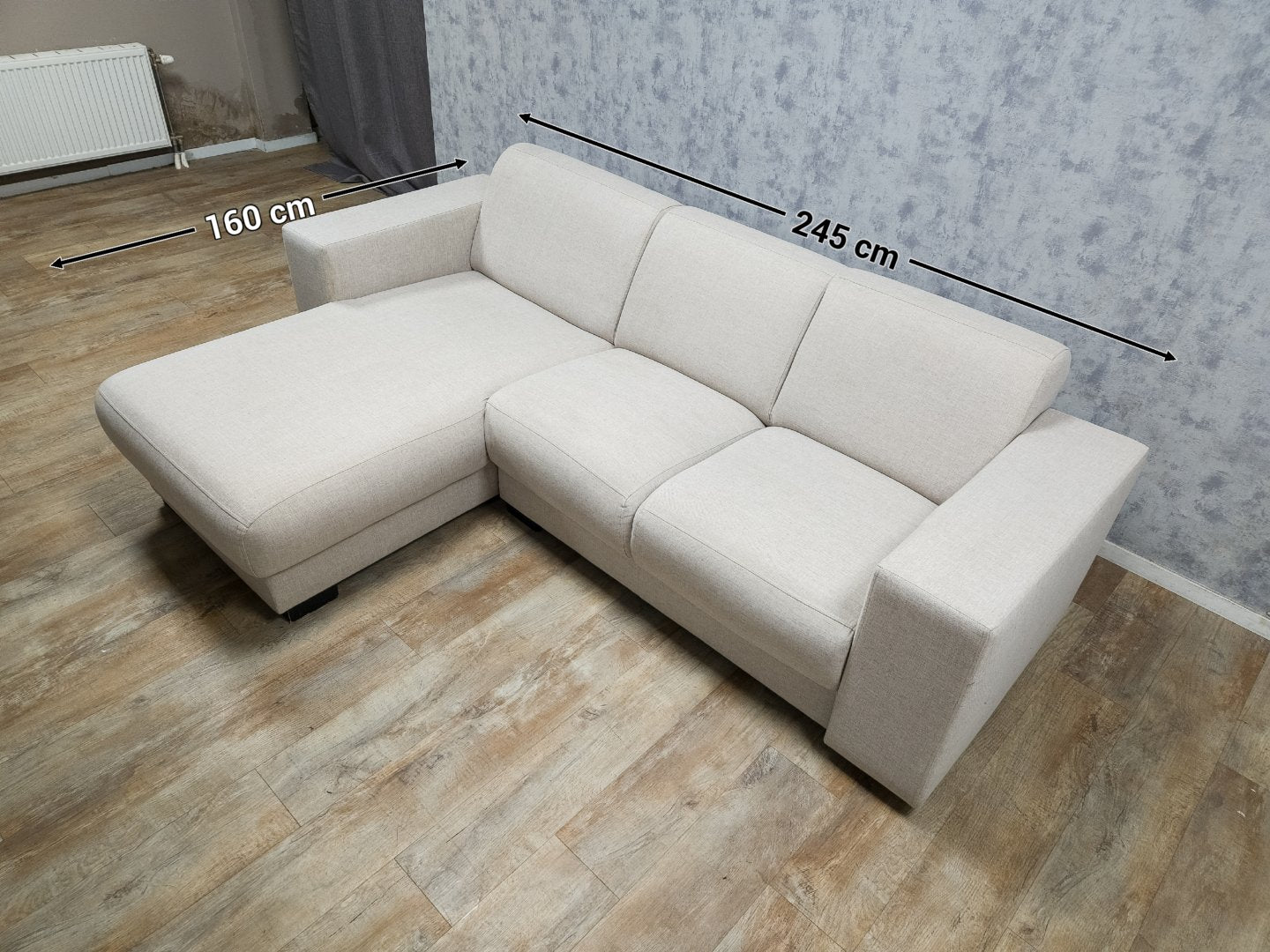 Zeer Mooi Beige Hoekbank van HACO WONEN - BanxteL - 2dehandse Bankstellen