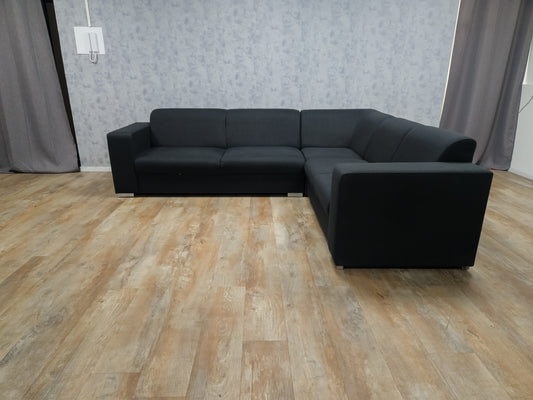 Mooi Zwart Hoekbank - BanxteL - 2dehandse Bankstellen