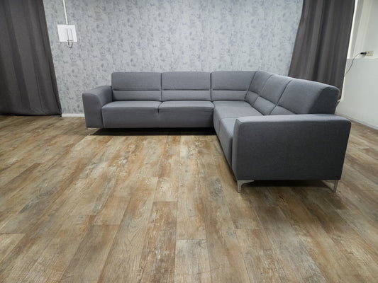 Mooi Groot Grijs Hoekbank - BanxteL - 2dehandse Bankstellen