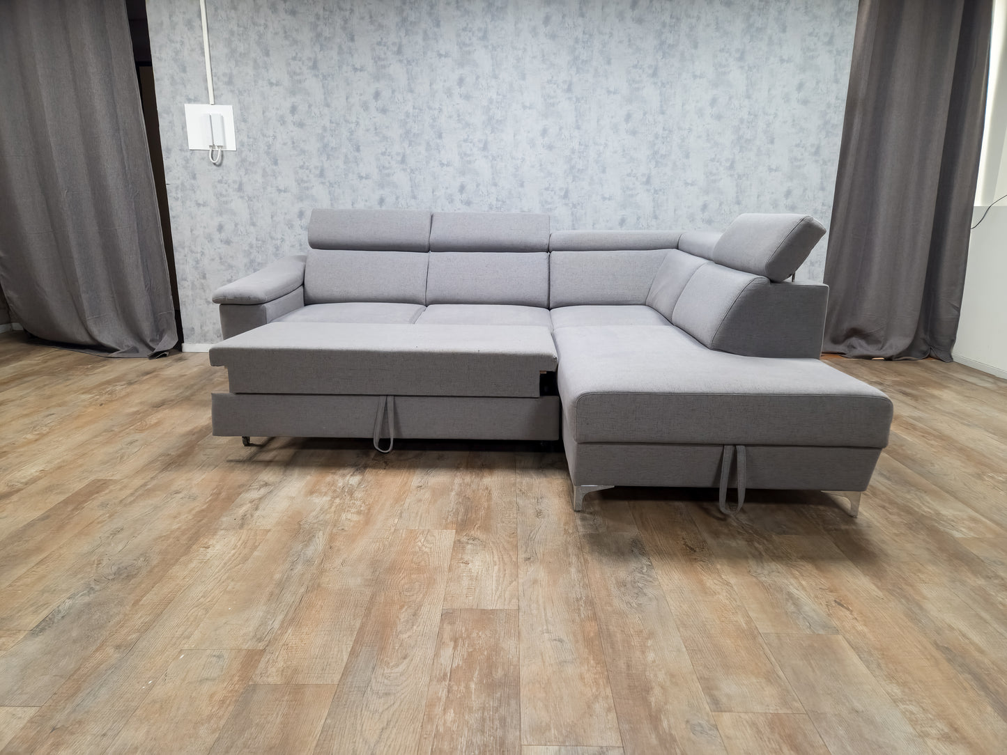 MOOI GRIJS MULTIFUNCTIONELE HOEKBANK