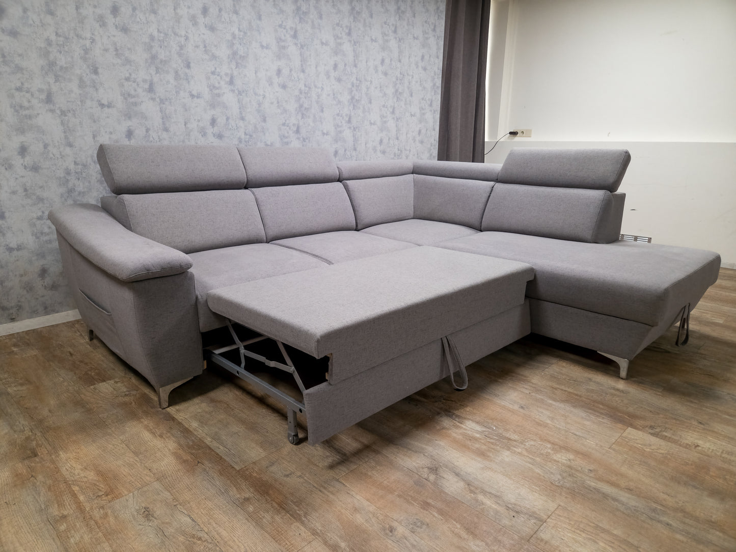 MOOI GRIJS MULTIFUNCTIONELE HOEKBANK