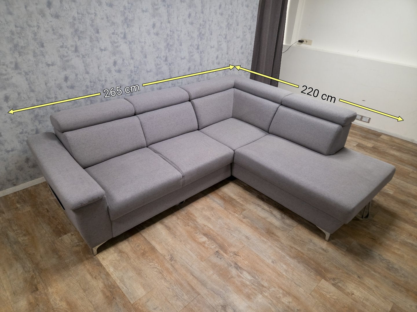 MOOI GRIJS MULTIFUNCTIONELE HOEKBANK