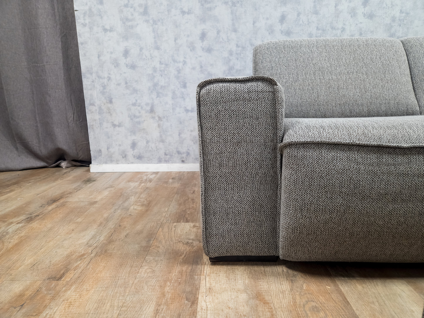 Mooi Grijs Hoekbank met Hocker