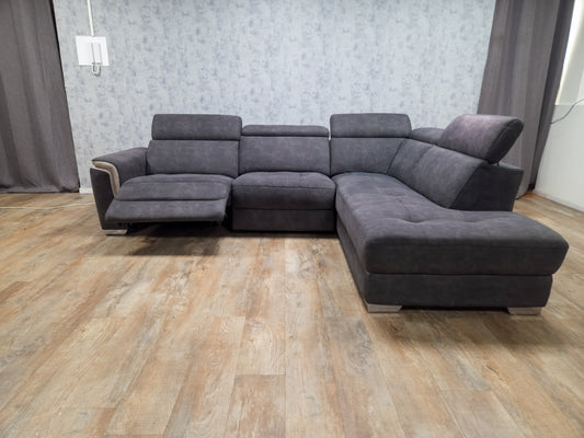 Mooi Antraciet Hoekbank met Elektrische Zitgedeelte