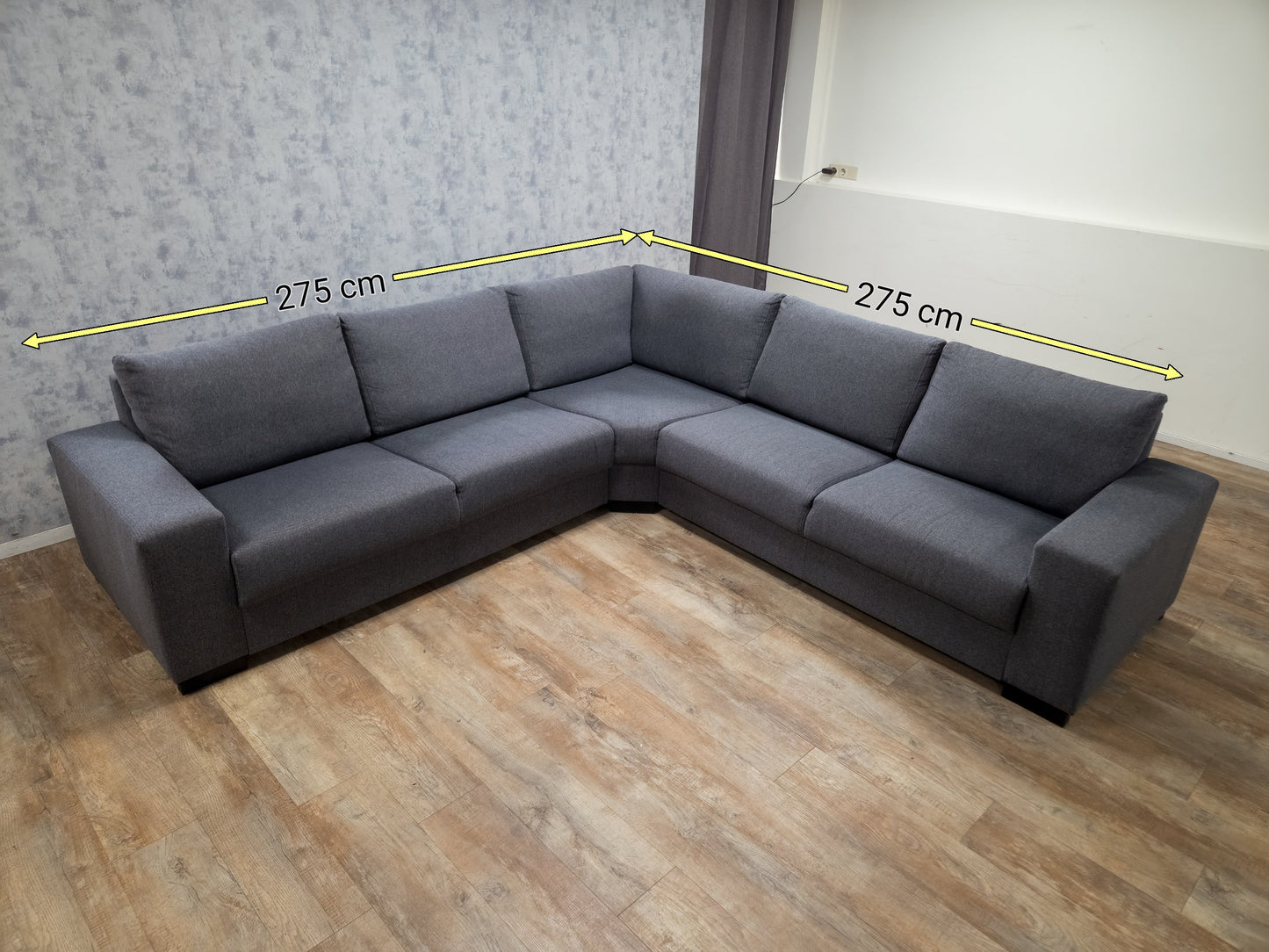 Zeer Mooi Grijs Hoekbank