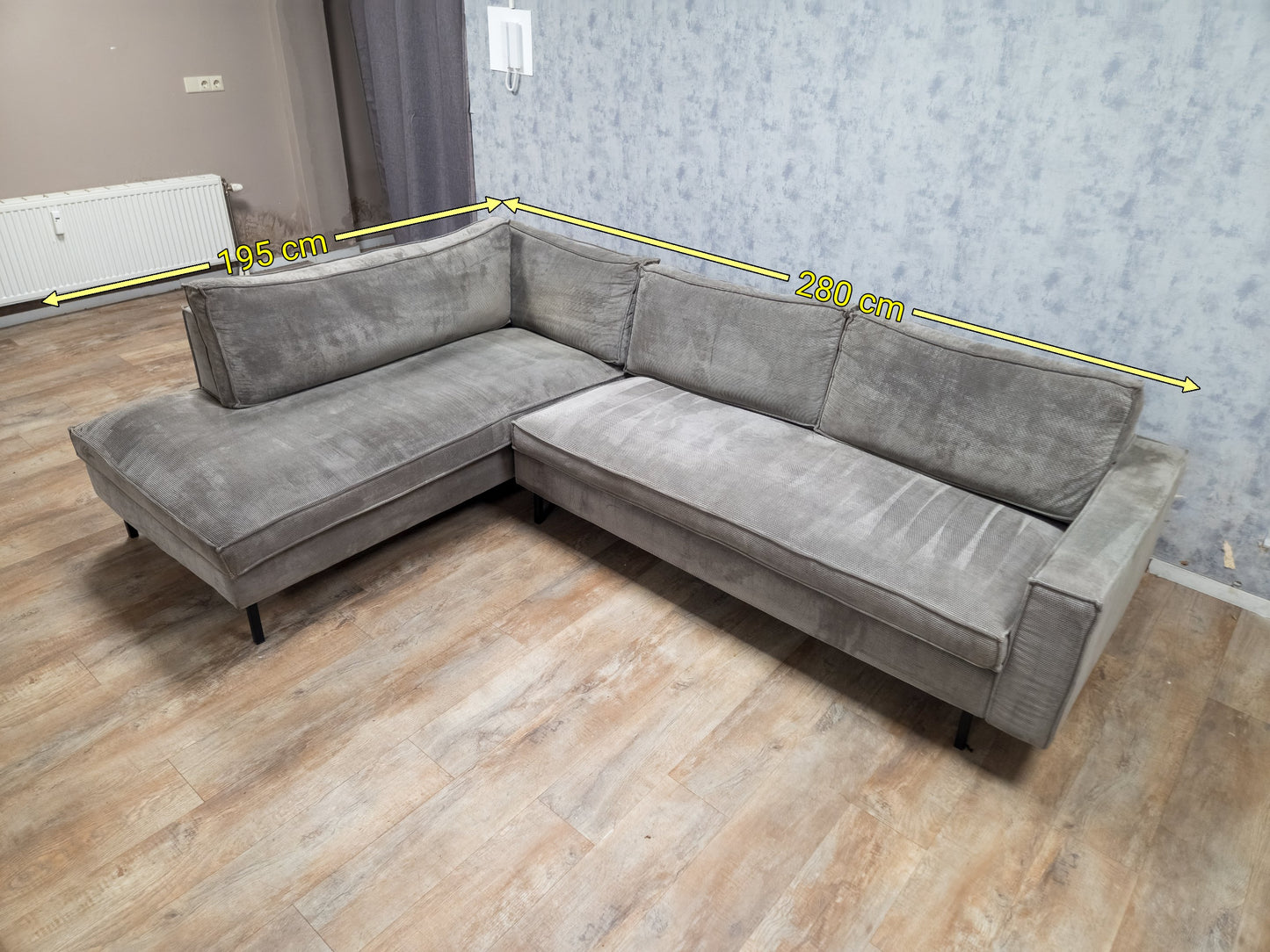 Mooi Ribstof Hoekbank van WOOOD