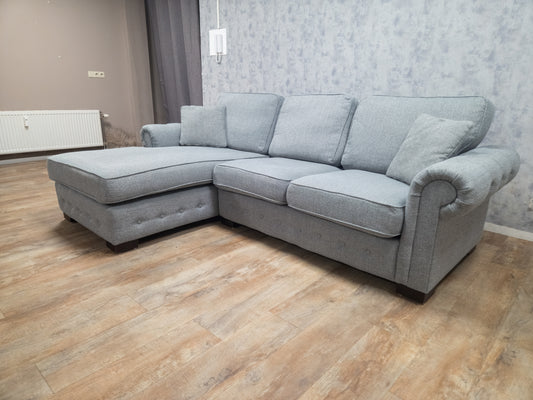 Zeer Mooi Grijs Hoekbank