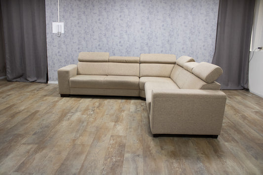 Mooie Groot Beige Hoekbank - BanxteL - 2dehandse Bankstellen