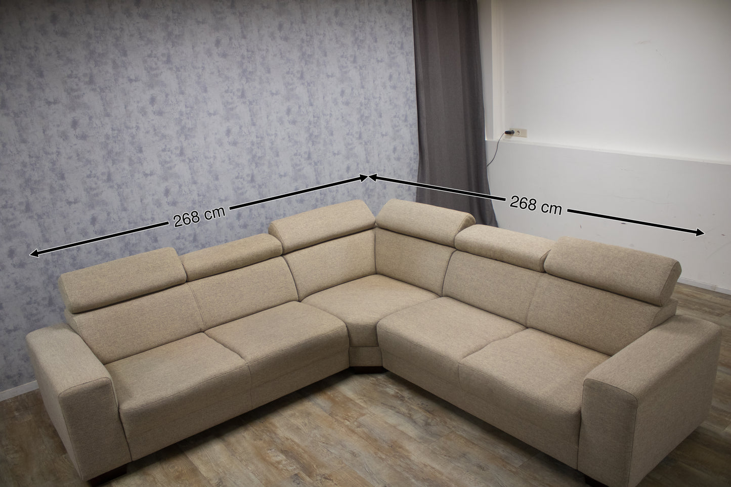 Mooie Groot Beige Hoekbank - BanxteL - 2dehandse Bankstellen