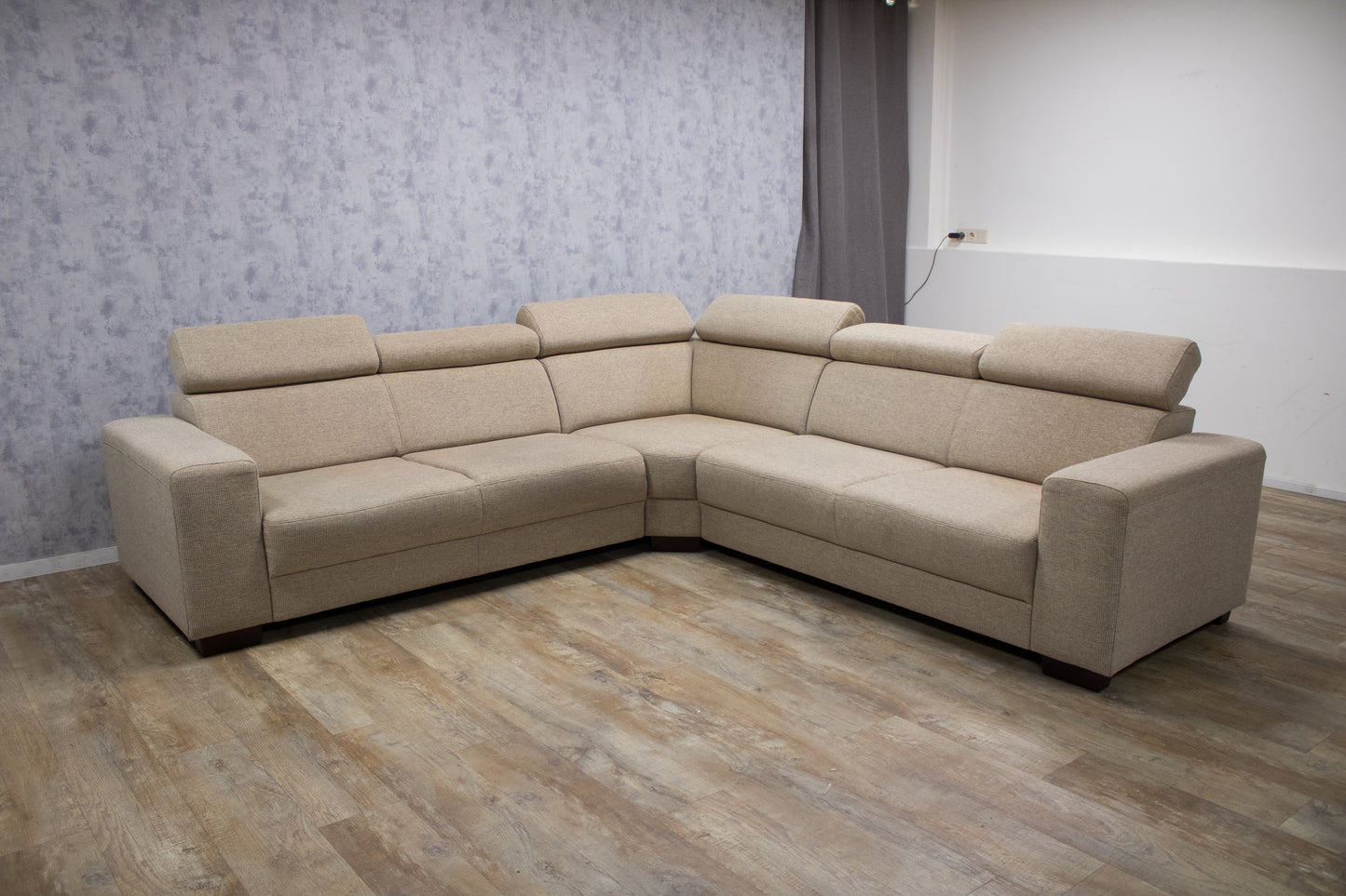 Mooie Groot Beige Hoekbank - BanxteL - 2dehandse Bankstellen