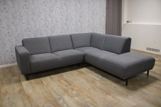 Mooi Blauwe Grijs Hoekbank - BanxteL - 2dehandse Bankstellen