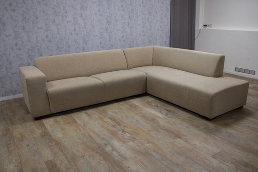 Mooi Beige Hoekbank van MONTEL - BanxteL - 2dehandse Bankstellen