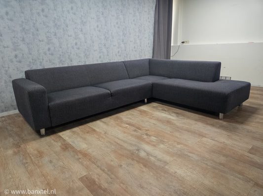 Zeer Mooi Antraciet Hoekbank van VT WONEN - BanxteL - 2dehandse Bankstellen
