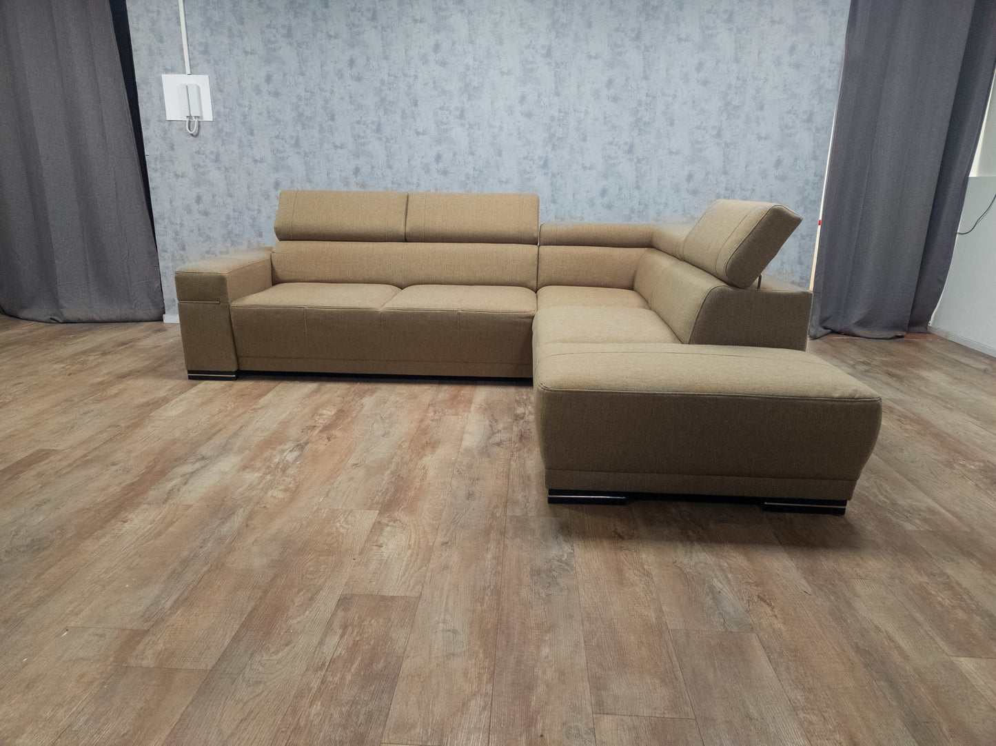 Mooi Hoekbank in Taupe