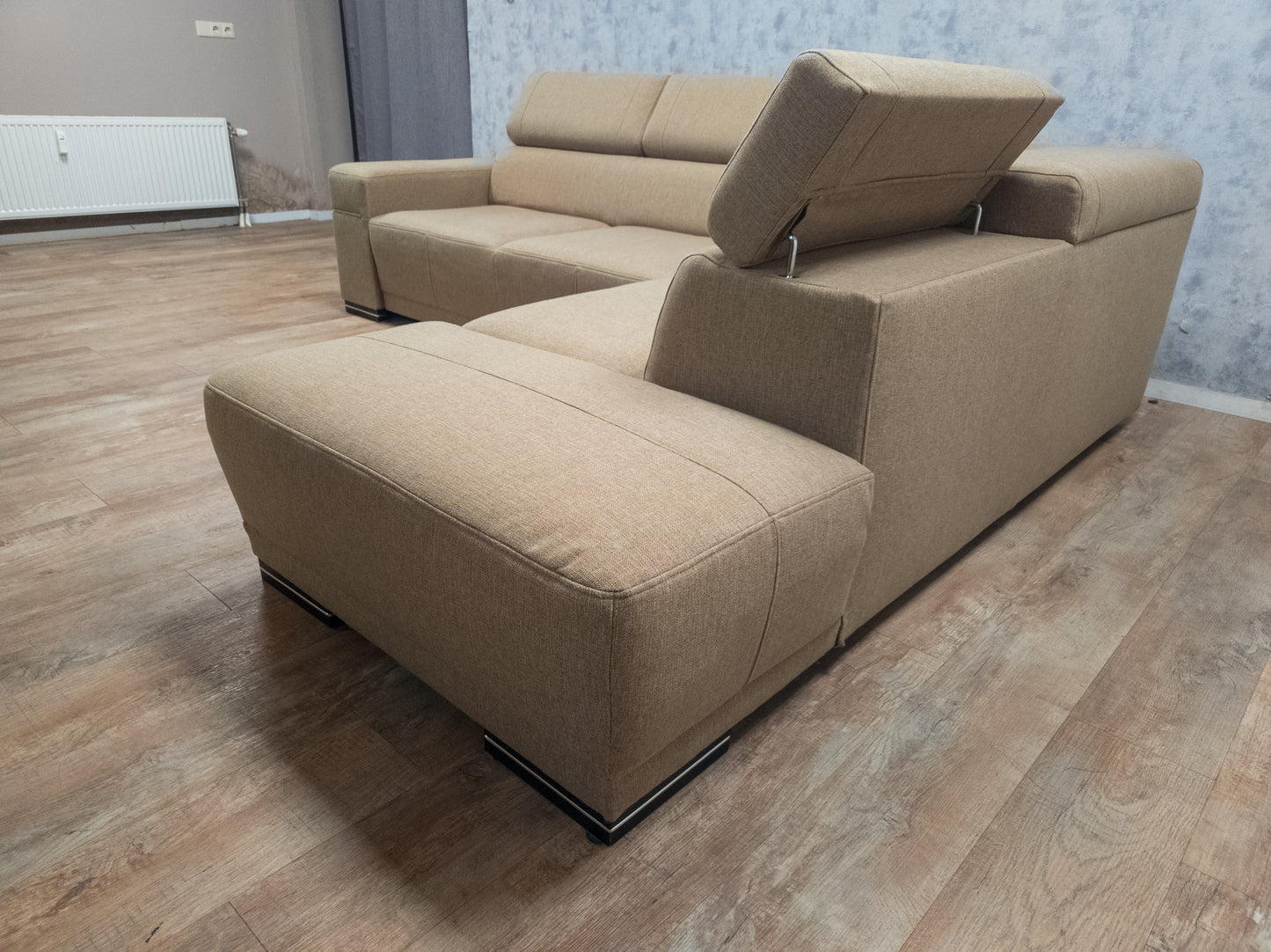 Mooi Hoekbank in Taupe