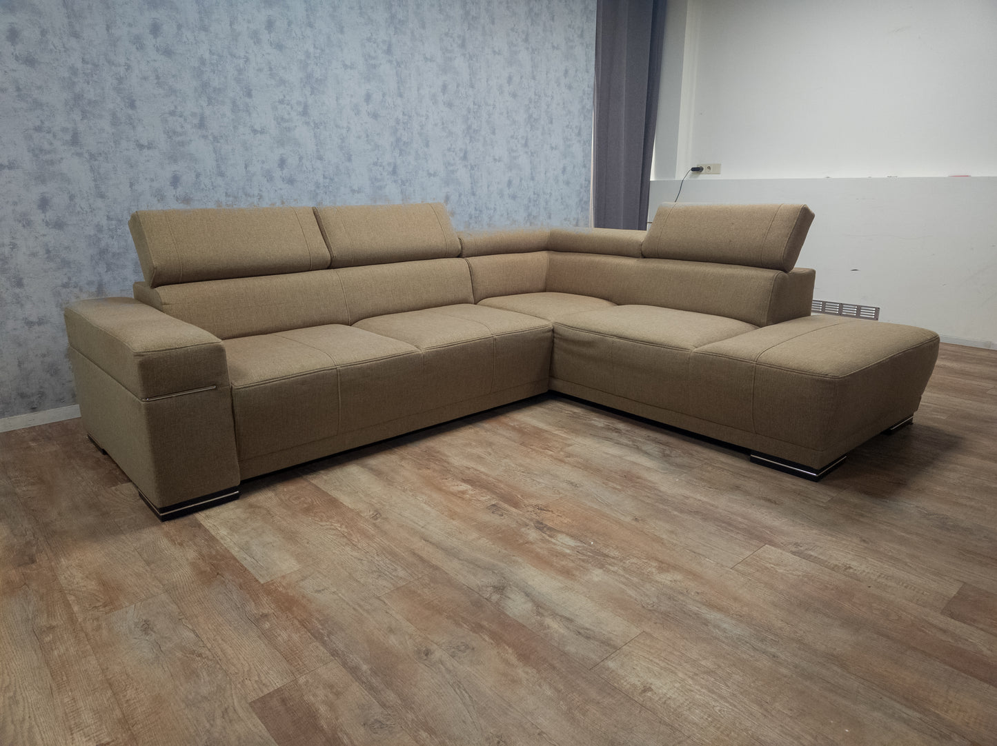 Mooi Hoekbank in Taupe