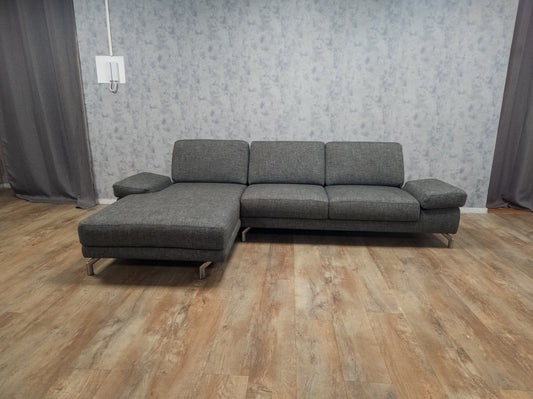 Zeer Mooi Antraciet Hoekbank van H&H - BanxteL - 2dehandse Bankstellen