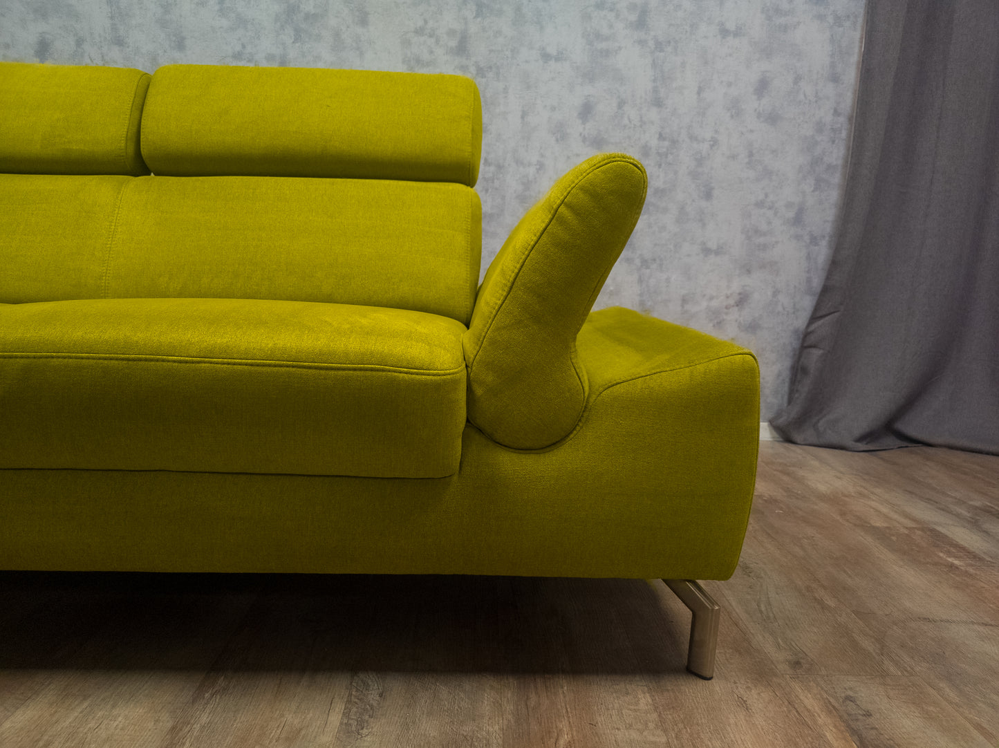 Zeer Mooi MONTEL Hoekbank in Lime