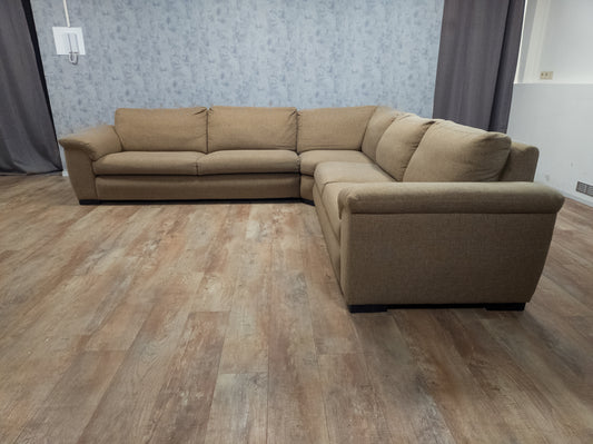 Zeer Mooi Groot Beige Hoekbank - BanxteL - 2dehandse Bankstellen