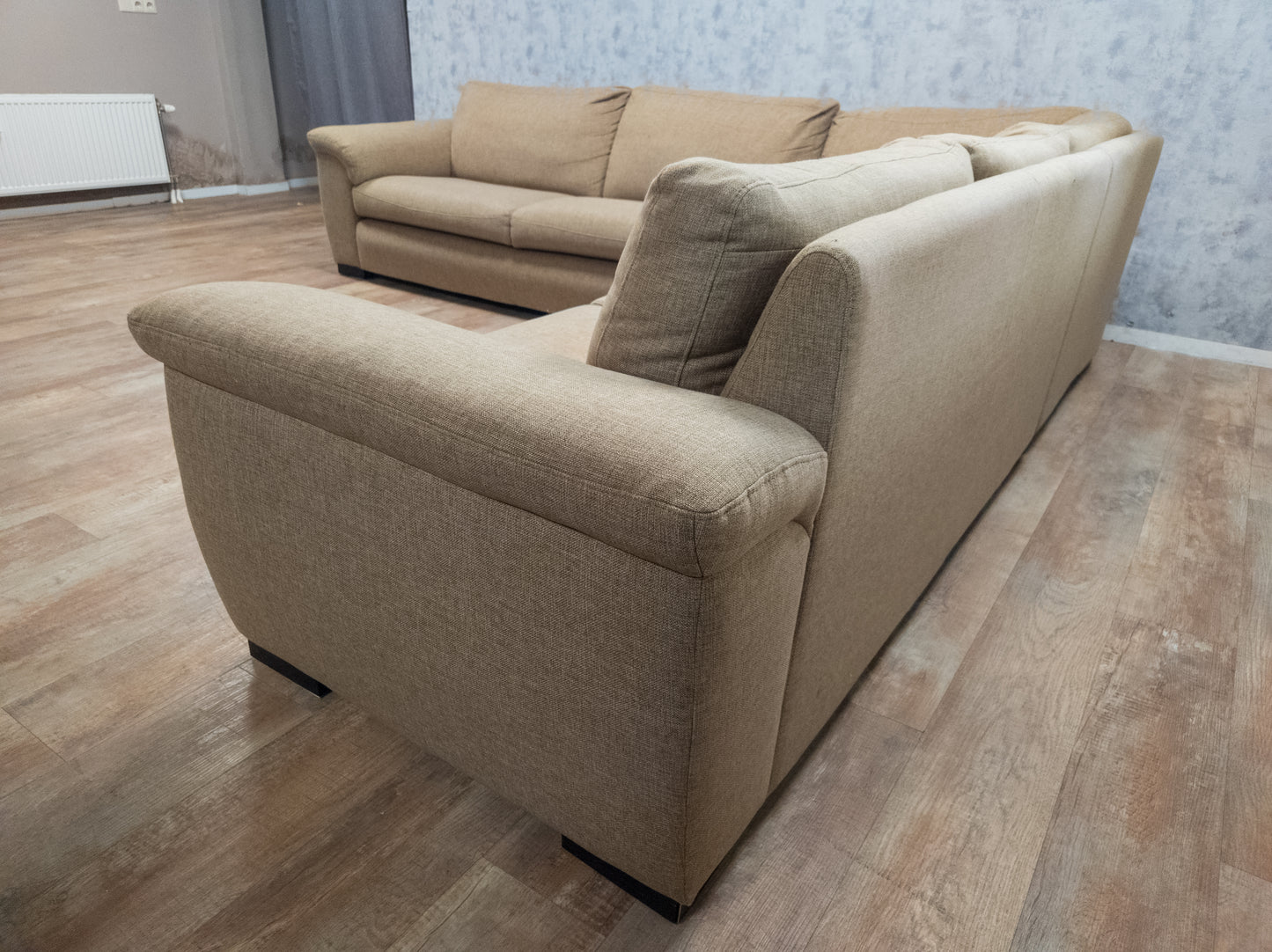 Zeer Mooi Groot Beige Hoekbank - BanxteL - 2dehandse Bankstellen