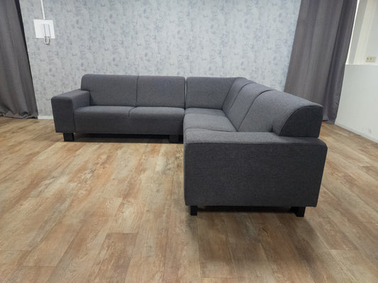 Mooi Groot Antraciet Hoekbank - BanxteL - 2dehandse Bankstellen