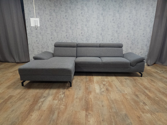 Mooi Grijs Hoekbank van MONTEL - BanxteL - 2dehandse Bankstellen