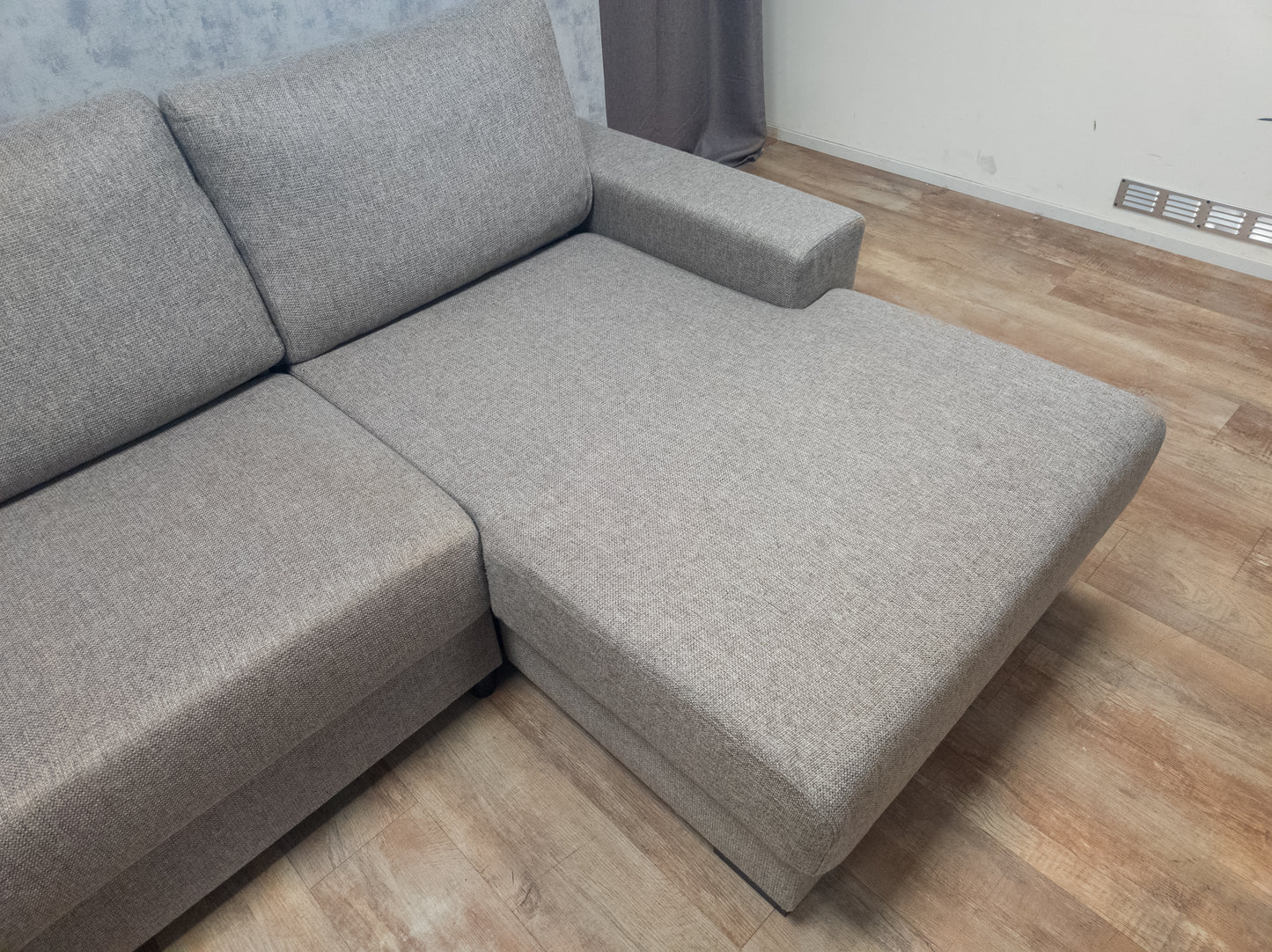 Zeer Mooi Groot Taupe Grijs U Bankstel