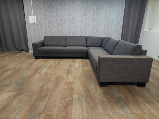 Mooi Groot Antraciet Hoekbank - BanxteL - 2dehandse Bankstellen