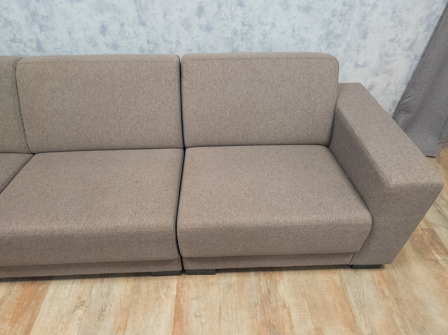 Mooie Groot TAUPE Hoekbank