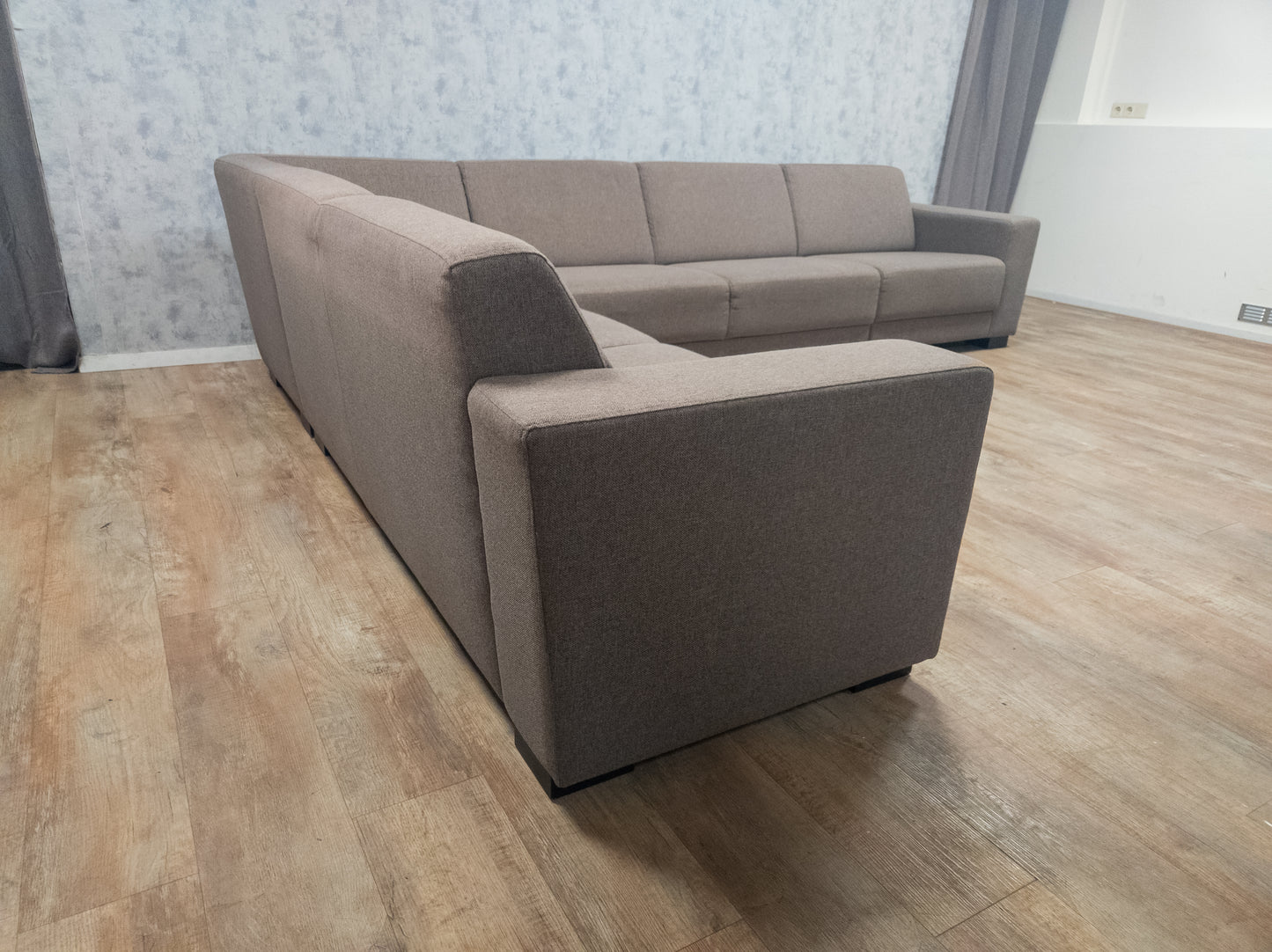Mooie Groot TAUPE Hoekbank