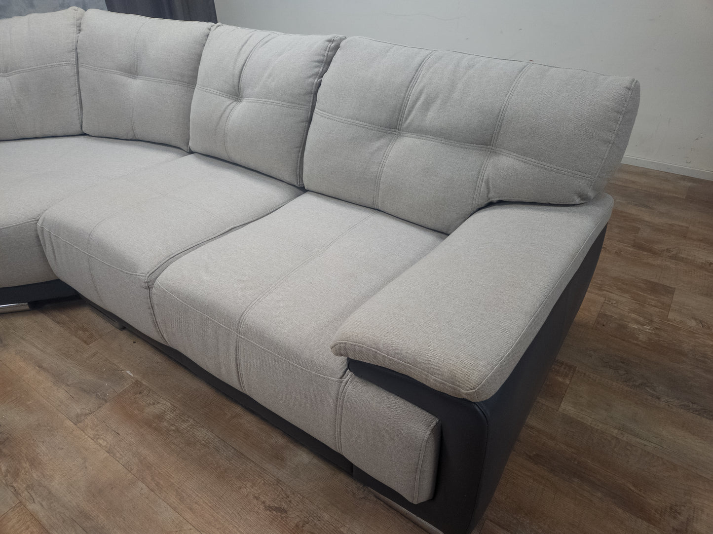 Mooie Groot Beige met Grijs U Bankstel