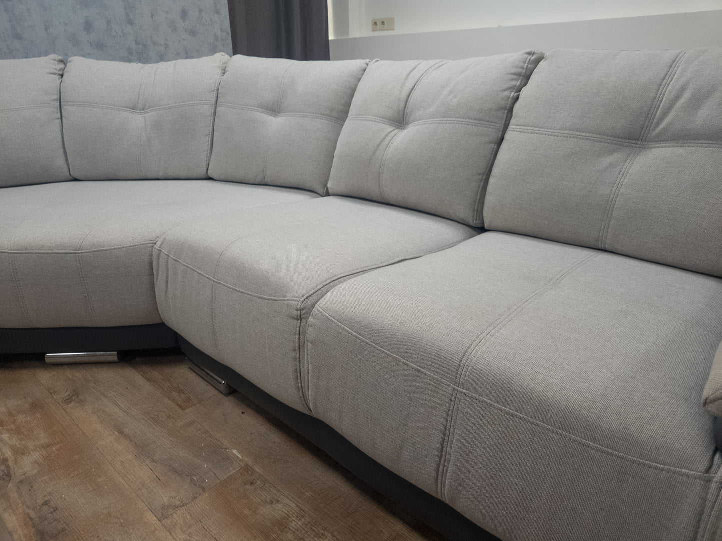 Mooie Groot Beige met Grijs U Bankstel