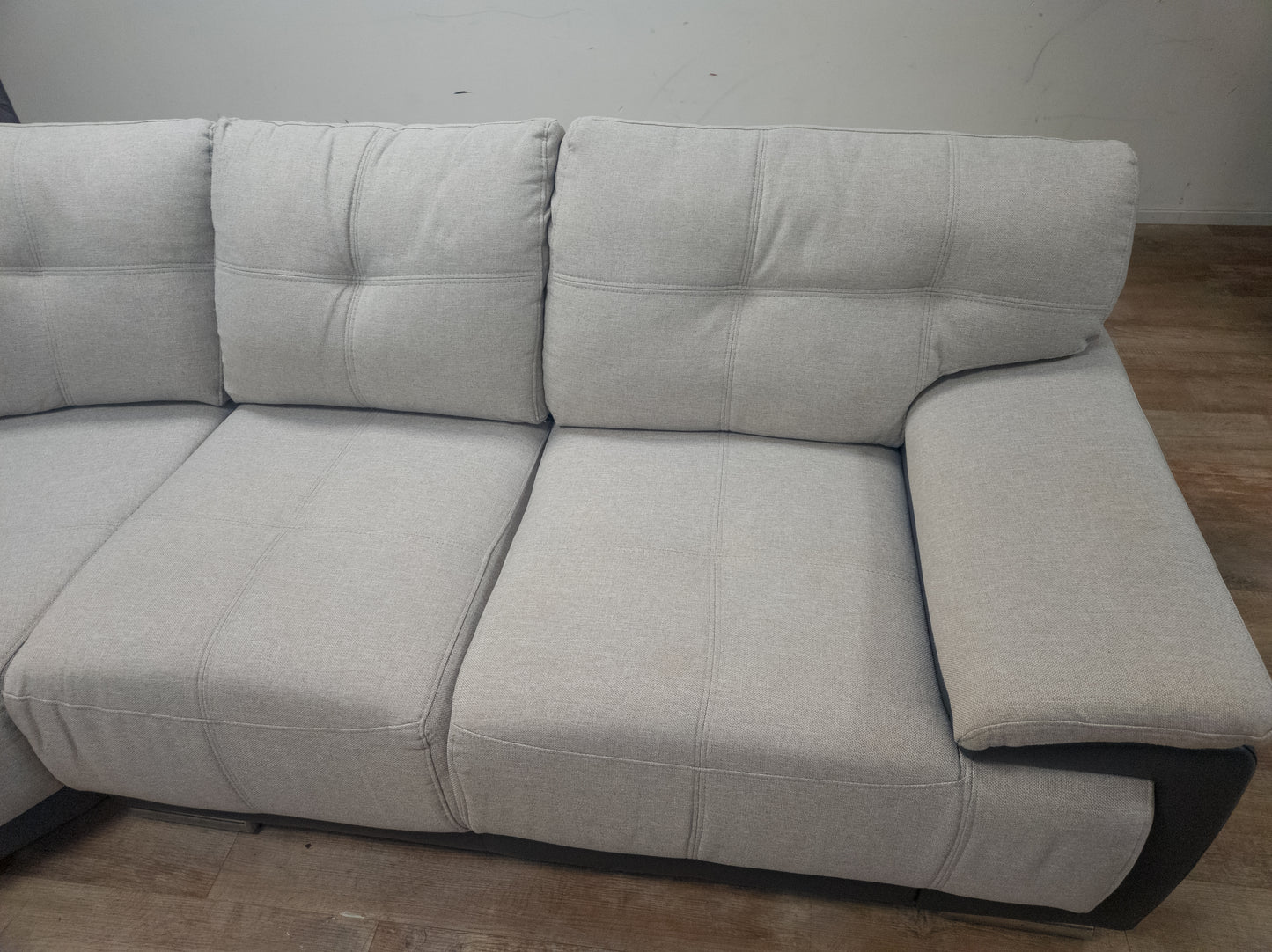 Mooie Groot Beige met Grijs U Bankstel