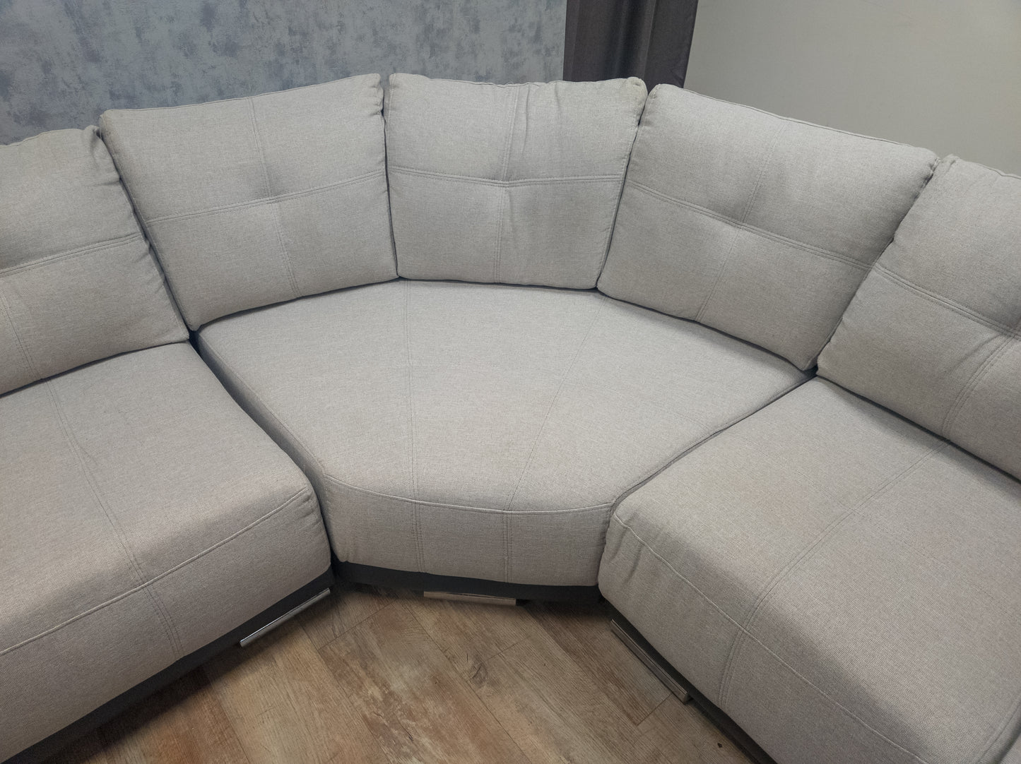 Mooie Groot Beige met Grijs U Bankstel
