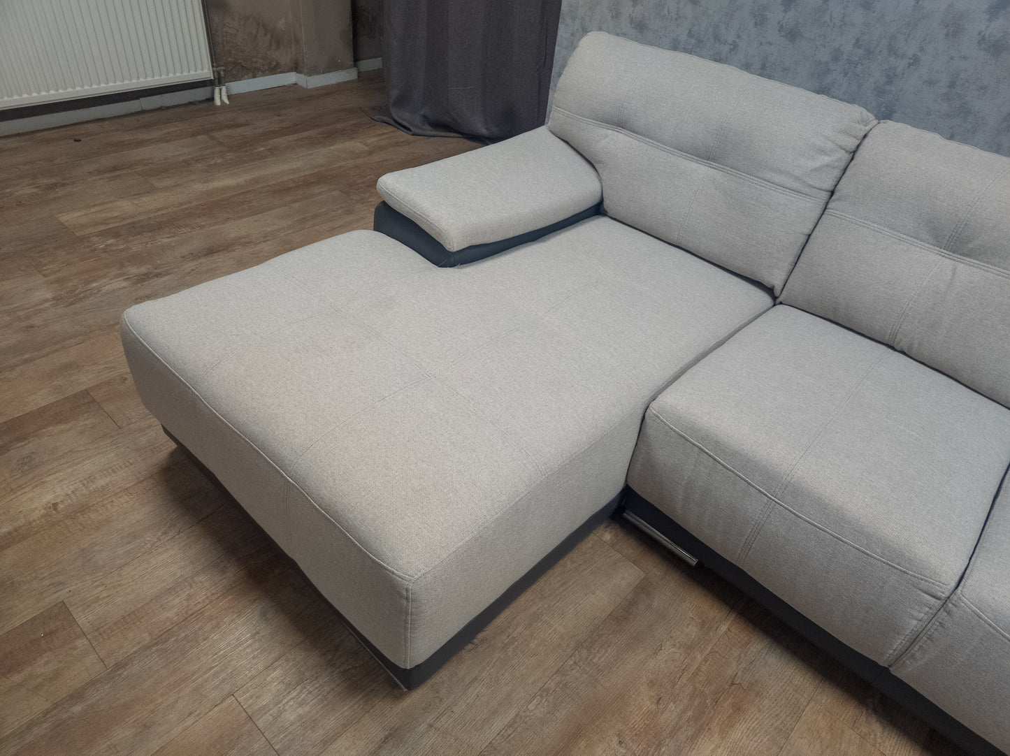 Mooie Groot Beige met Grijs U Bankstel