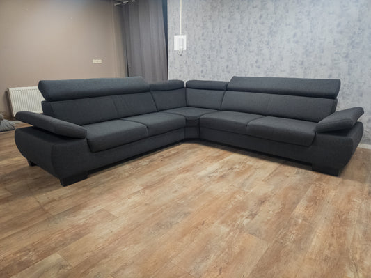 Zeer Mooi Antraciet Hoekbank