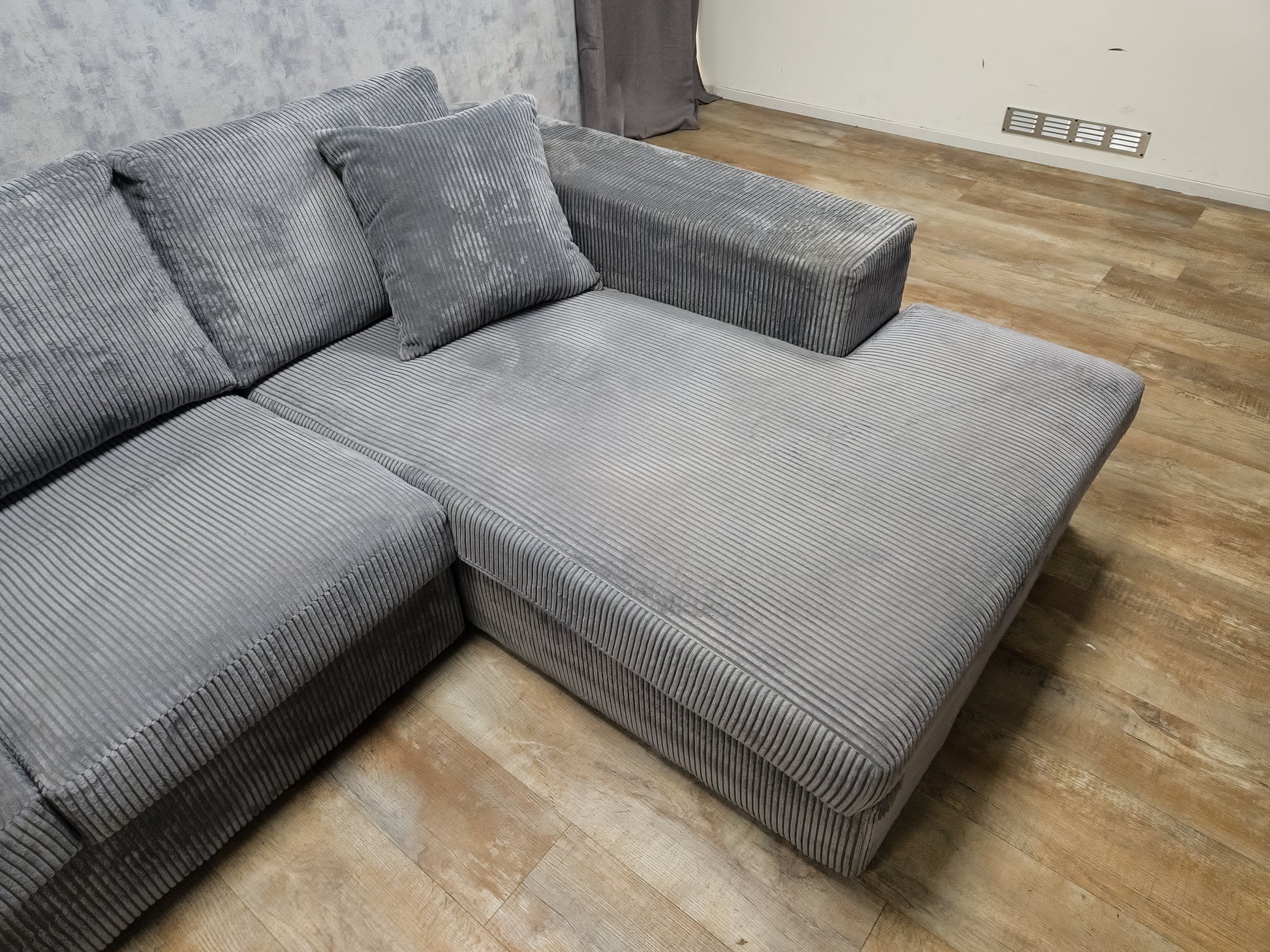 Mooi Grijs Hoekbank - BanxteL - 2dehandse Bankstellen