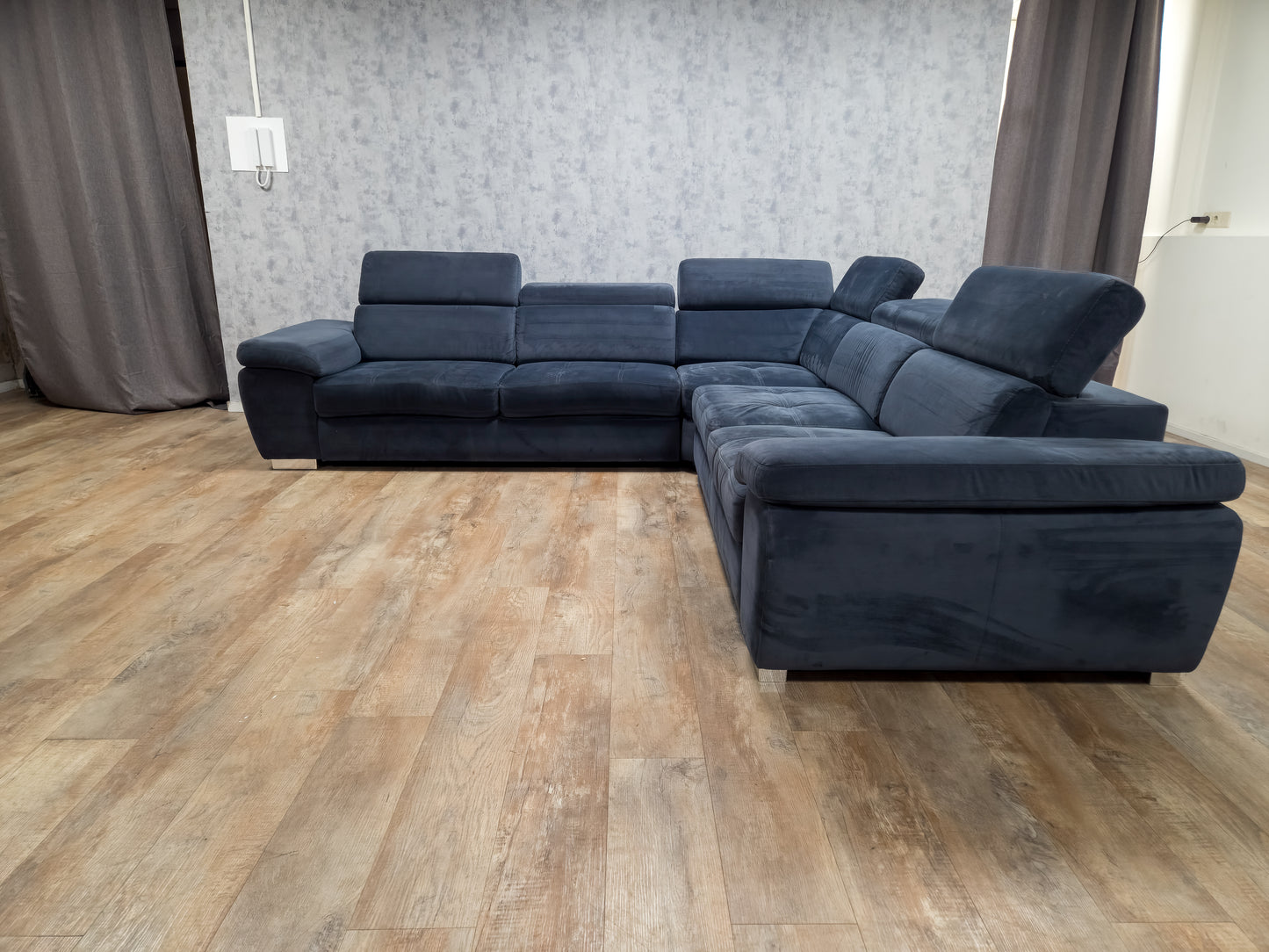 Mooi Groot BLAUWE Hoekbank