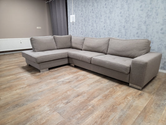 Zeer Mooi Licht TAUPE Hoekbank