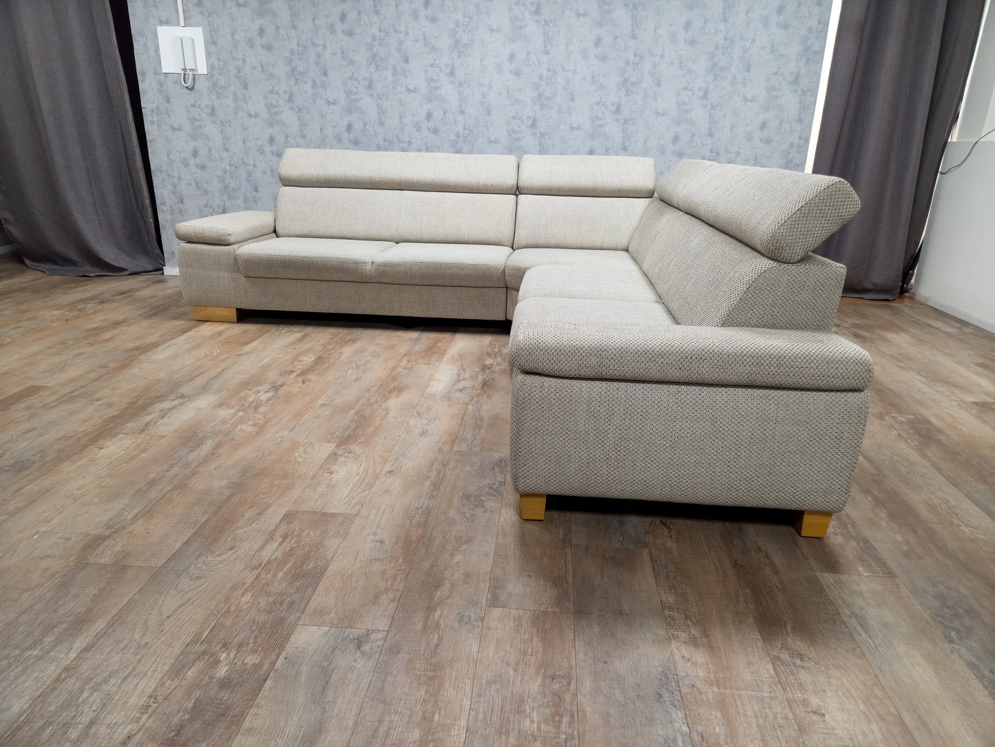 Zeer Mooie Beige Hoekbank