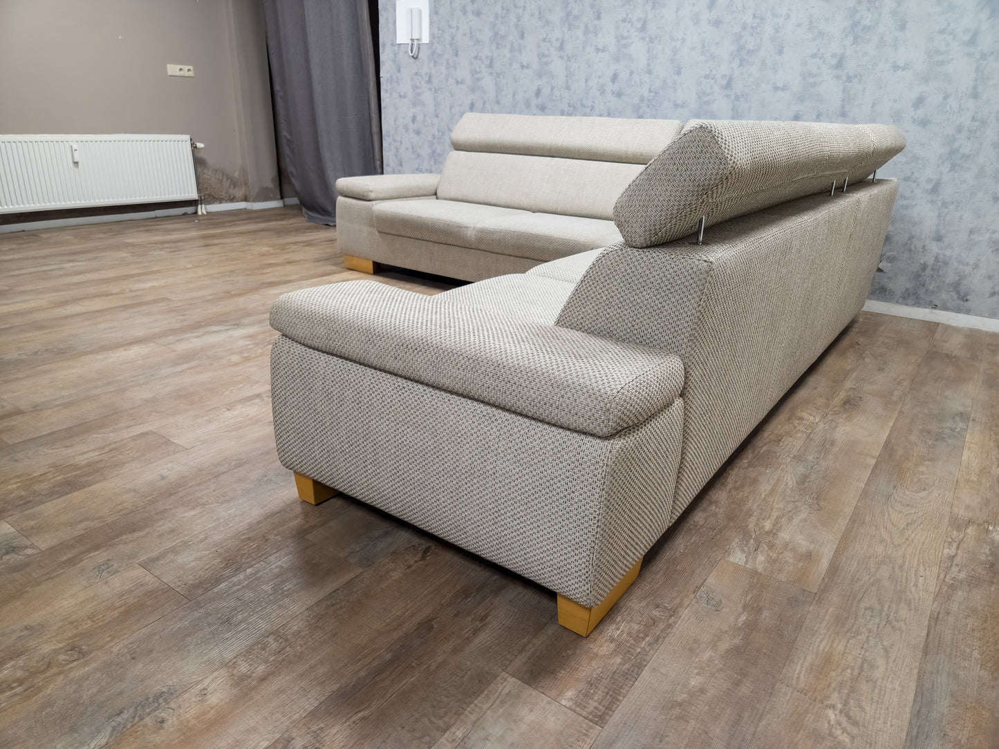 Zeer Mooie Beige Hoekbank
