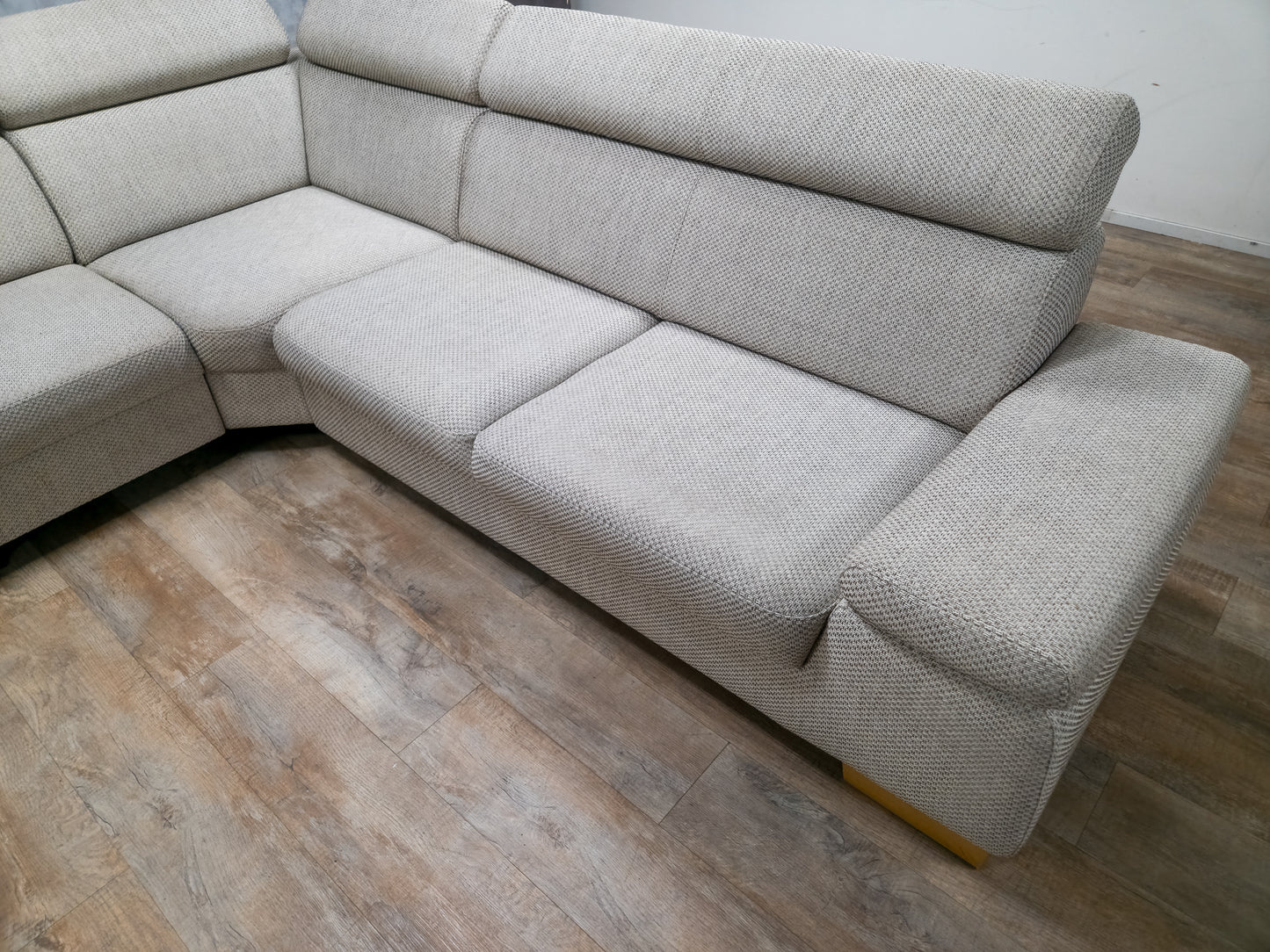 Zeer Mooie Beige Hoekbank