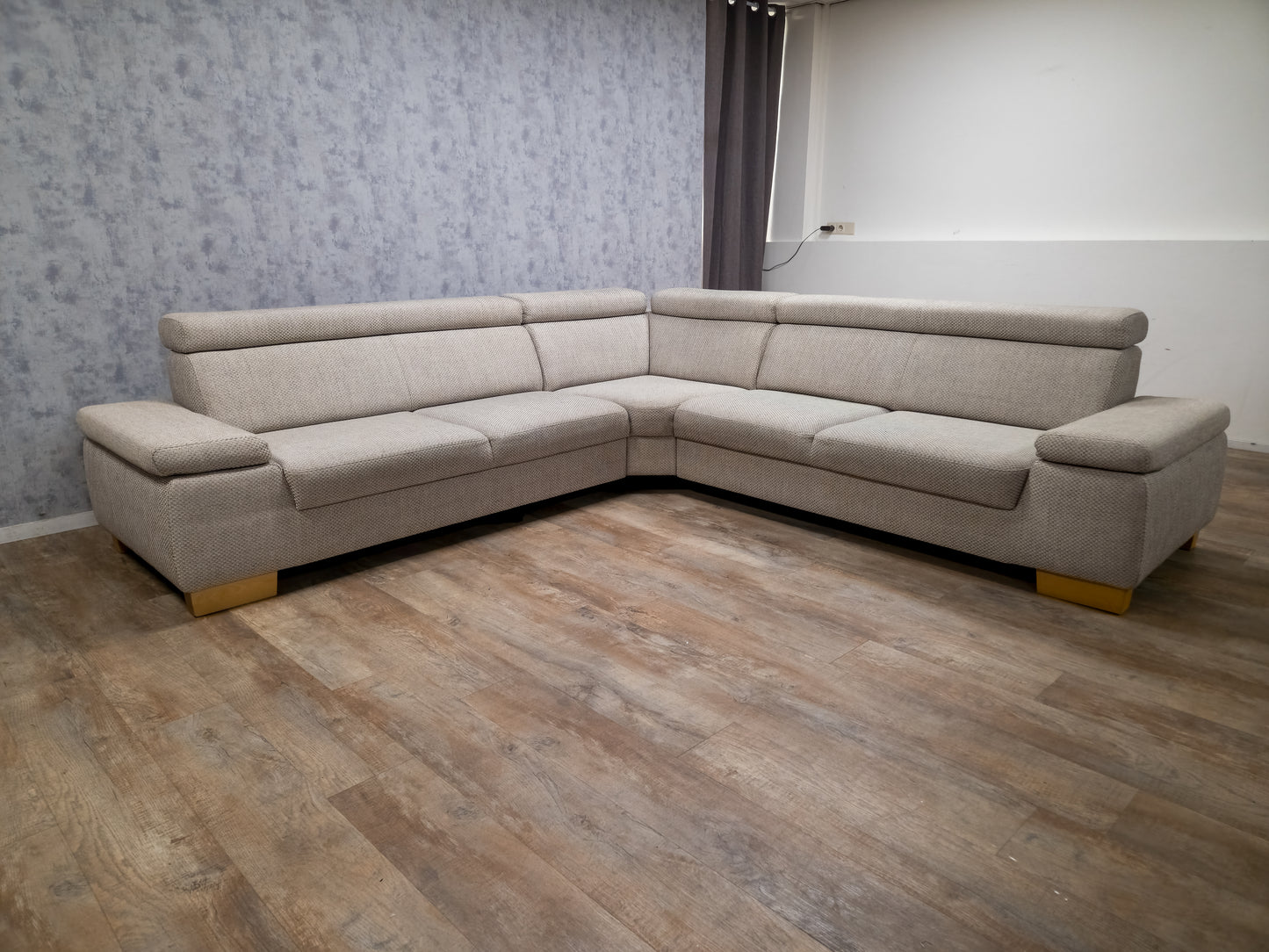 Zeer Mooie Beige Hoekbank