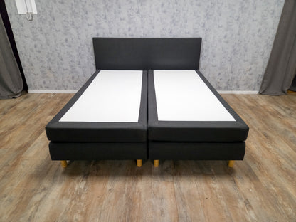 Zeer Mooi Antraciet Boxpring Bed | 180X200