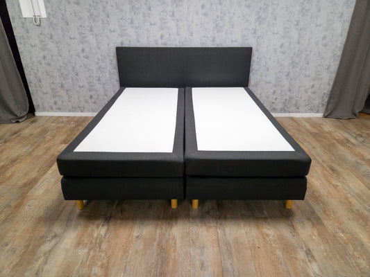 Zeer Mooi Antraciet Boxpring Bed | 180X200
